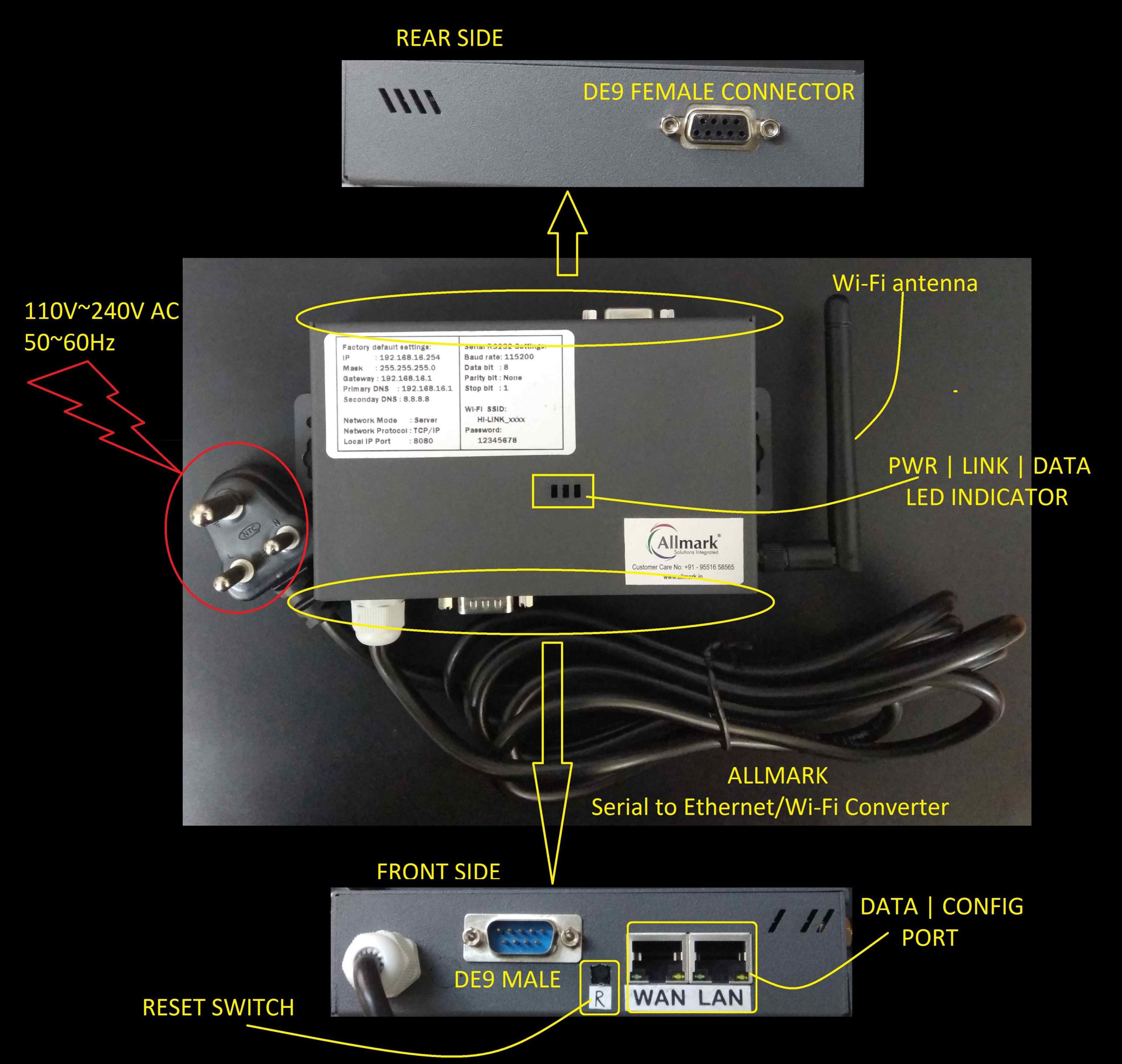 allmark-serial-to-ethernet-wi-fi-converter-hardware